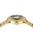 ფოტო #2 პროდუქტის Women's Swiss Medusa Deco Gold Ion Plated Stainless Steel Bracelet Watch 38mm