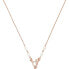 Modern bronze necklace with pearls EG3516221