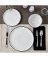 Фото #7 товара Набор посуды для ужина Tabletops Unlimited Black Rim, 12 предметов, сервис на 4 персоны