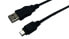 Фото #2 товара LogiLink USB 2.0 A/mini-A 3m - 3 m - USB A - Mini-USB A - USB 2.0 - Male/Male - Black