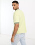 River Island contrast neck slub t-shirt in green