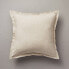 Фото #1 товара 26"x26" Linen Blend Euro Bed Pillow Taupe - Hearth & Hand™ with Magnolia