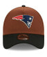 Фото #2 товара Men's Brown, Black New England Patriots Harvest A-Frame Super Bowl XXXVI 9FORTY Adjustable Hat