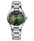 ფოტო #1 პროდუქტის Women's Swiss Noemia Diamond (1/2 ct. t.w.) Stainless Steel Bracelet Watch 32mm