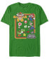 Фото #1 товара Nintendo Men's Super Mario Retro Group Playing Short Sleeve T-Shirt