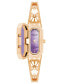 ფოტო #1 პროდუქტის Women's Three Hand Rose Gold-Tone Alloy Watch, 18mm x 21.5mm