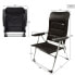 Пляжный стул Aktive Deluxe Складной Чёрный 49 x 105 x 59 cm (2 штук)