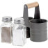 Фото #3 товара Хранение продуктов EXCELLENT HOUSEWARE набор серый в металлической корзине