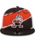 ფოტო #3 პროდუქტის Men's Brown Cleveland Browns Historic Tear Trucker 9FIFTY Snapback Hat