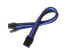 Фото #1 товара SilverStone SST-PP07-PCIBA - 0.25 m - PCI-E (6+2 pin) - Female - Black - Blue