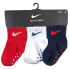 Фото #2 товара NIKE KIDS Core Swoosh Gripper socks 3 pairs