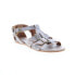 Фото #3 товара Bed Stu Mabely F373038 Womens Gray Leather Hook & Loop Strap Sandals Shoes