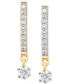 Lab-Created Diamond Dangle Earrings (1/6 ct. t.w.) in Sterling Silver or 14K Gold-Plated Sterling Silver