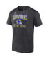 ფოტო #3 პროდუქტის Men's Heathered Charcoal Los Angeles Rams Super Bowl LVI Champions Hometown Game Plan T-shirt