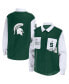 ფოტო #4 პროდუქტის Women's Hunter Green Michigan State Spartans Button-Up Shirt Jacket