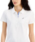 ფოტო #3 პროდუქტის Women's Short-Sleeve Polo-Collar Shirt