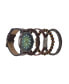 Фото #4 товара Часы American Exchange Cognac Faux-Leather Strap Watch