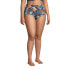 Фото #4 товара Plus Size Tummy Control High Waisted Bikini Swim Bottoms Print