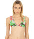 Фото #1 товара Agua De Coco Women's 242905 Lace Roses Halter Bikini Top Multi Swimwear Size L