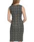 Фото #2 товара Women's Plaid Sleeveless Sheath Dress