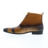 Фото #5 товара Carrucci Button-up Denim Zip Boots KB524-11 Mens Brown Casual Dress Boots 10