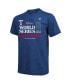 Men's Threads Royal Texas Rangers 2023 World Series Champions Locker Room Tri-Blend T-shirt