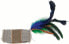 Barry King Barry King walec z piórkiem i sznurkiem z trawy z mocnego materiału szary/fioletowy 4 x 9,5cm