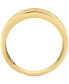 ფოტო #4 პროდუქტის EFFY® Diamond Round & Baguette Scatter Band (1/5 ct. t.w.) in 14k Gold