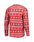 ფოტო #3 პროდუქტის Men's Scarlet Rutgers Scarlet Knights Swivel Long Sleeve T-shirt and Pants Sleep Set