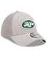 Фото #3 товара Men's Gray New York Jets Team Neo 39Thirty Flex Hat
