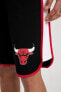 Фото #15 товара Nba Chicago Bulls Regular Fit Kısa Paça Pamuklu Şort A3822ax23sm