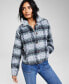 Фото #3 товара Women's Cropped Plaid Shacket