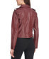 ფოტო #5 პროდუქტის Women's Classic Faux Leather Asymmetrical Moto Jacket