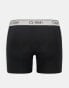 Calvin Klein Microfibre Stretch 3 pack boxer brief with coloured waistband in black Черный, XL - W40-43 - фото #3