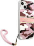 Фото #4 товара Guess Guess GUHCP13SKCABPI iPhone 13 mini 5,4" różowy/pink hardcase Camo Strap Collection