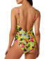 Bar III Womens CITRON Floral Chic One-Piece Swimsuit Multi Size X-Small - фото #2