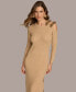 Фото #7 товара Donna Karan Women's Cut-Out Buckle-Strap Midi Dress