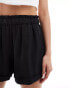 Фото #4 товара Vero Moda silky waisted shorts in black