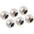 Optimus Hardtube Fitting, 12 mm, 6er-Pack mit Werkzeug - Satin Nickel