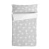 Quilt Cover without Filling HappyFriday Basic Kids Clouds Grey 90 x 200 cm