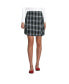 Women's Side Pleat Plaid Skort Above the Knee