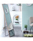 Фото #2 товара Full-Length Wood Frame Mirror, Floor or Wall Mount 60"x17"