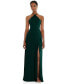 Фото #1 товара Womens Diamond Halter Maxi Dress with Adjustable Straps
