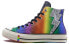 Фото #2 товара Кеды Converse Chuck 1970S Pride High Top, мужские, цветные, с блестками, антискользящая подошва, легкие, высокие