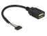 Фото #2 товара Delock 84831 - 0.15 m - USB A - USB 2.0 - Female/Female - 480 Mbit/s - Black