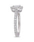 ფოტო #4 პროდუქტის Pear Certified Diamond (1 ct. t.w.) Halo Engagement Ring in 14k White Gold