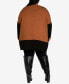 Фото #8 товара Plus Size Splice It Cardigan Sweater
