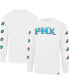 Фото #1 товара Men's White Phoenix Suns City Edition Downtown Franklin Long Sleeve T-shirt