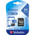 Micro SD Memory Card with Adaptor Verbatim 44084