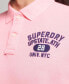 Superdry Organic Cotton Classic Superstate Polo Shirt Pink XL